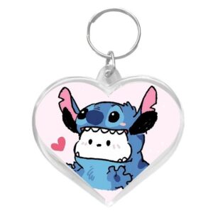 Llavero corazón Pochacco disfraz Stitch
