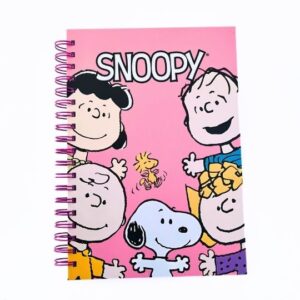 Cuaderno Snoopy y sus amigos rosa