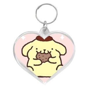 Llavero corazón Pompompurin galletita