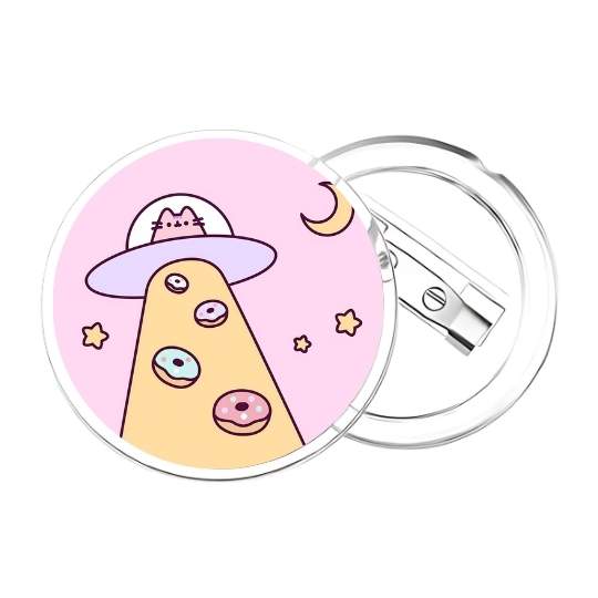 Chapita Pusheen nave espacial - Imagen 2