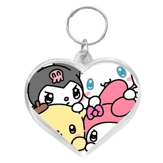 Llavero corazón Sanrio amigos fun