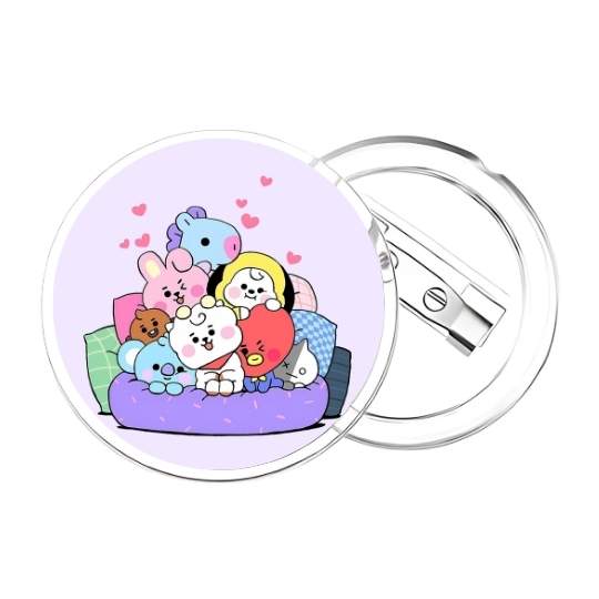 Chapita Bt21 lila - Imagen 2