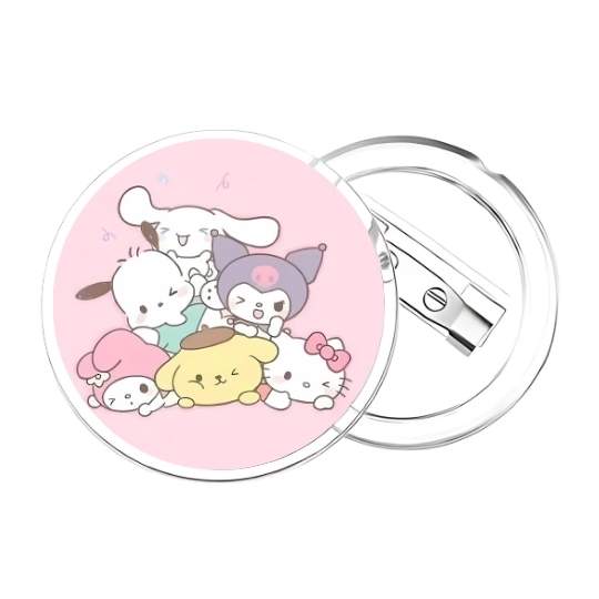 Chapita Sanrio amigos rosa - Imagen 2