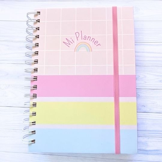 Planner anual arcoíris
