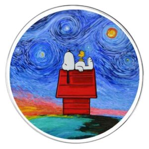 Chapita Snoopy noche estrellada