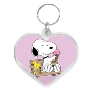 Llavero corazón Snoopy heladito