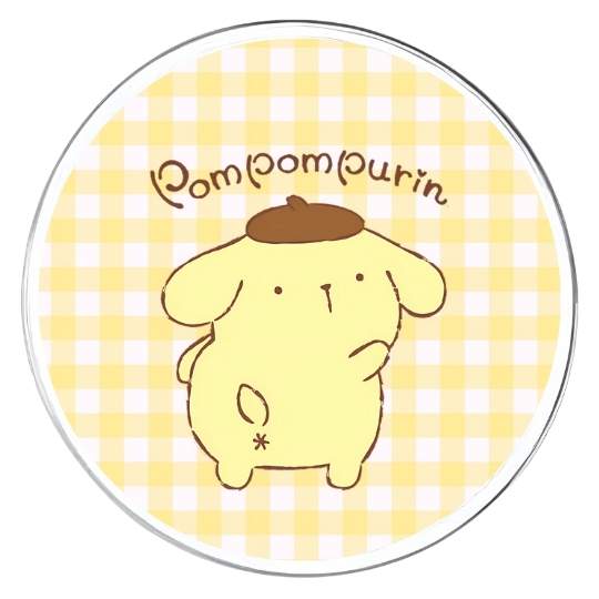 Chapita Pompompurin amarillo cuadrillé