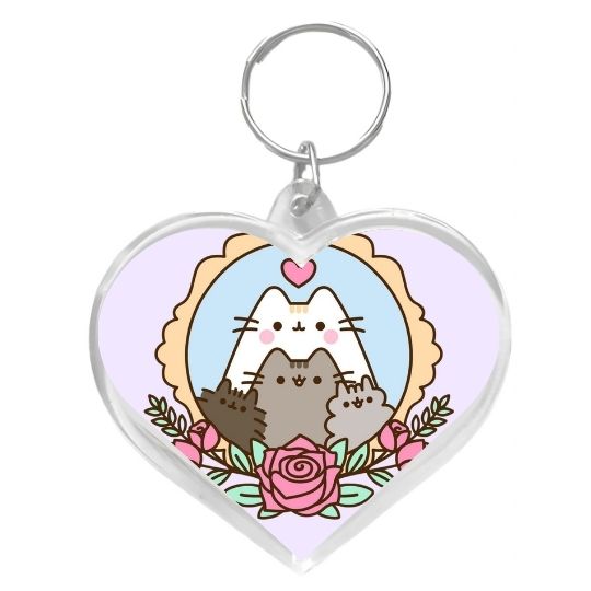 Llavero corazón Pusheen mom