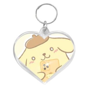 Llavero corazón Pompompurin selfie