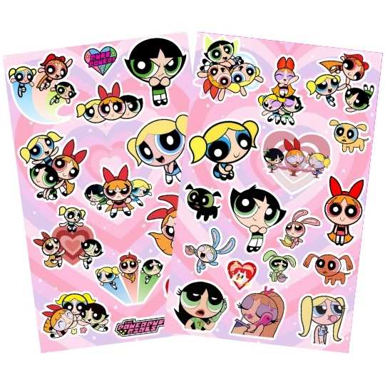 Docena stickers Chicas Superpoderosas