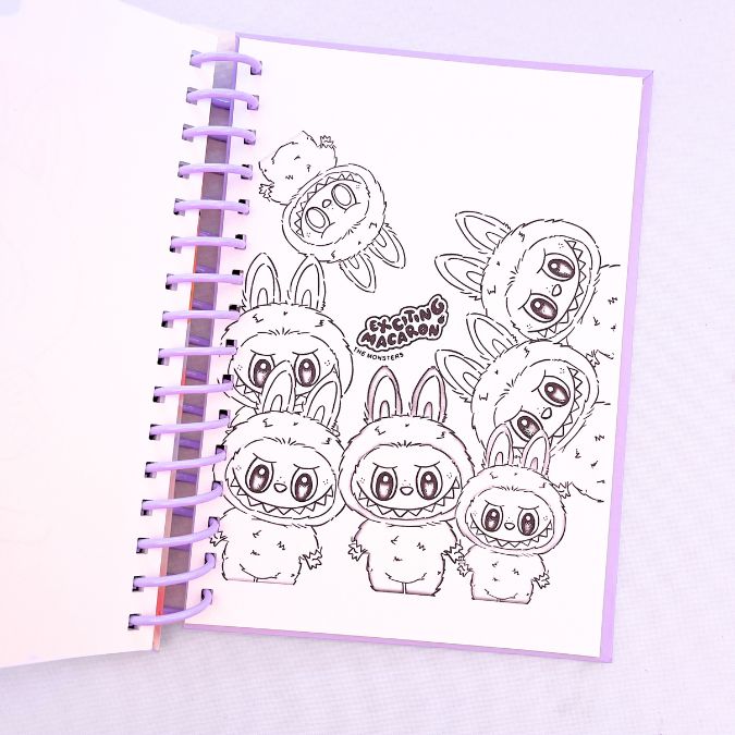 Libro para colorear Labubu - Imagen 3