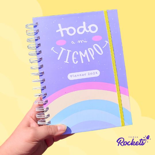 Planner anual Todo a mi tiempo arcoíris