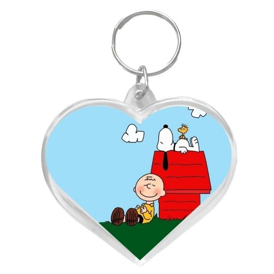 Llavero corazón Snoopy casita