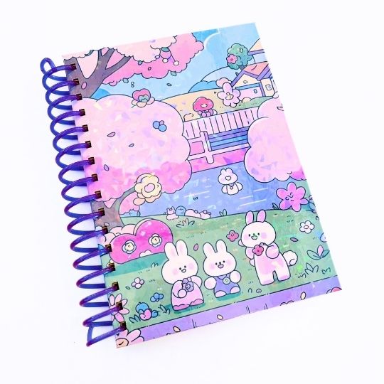 Cuaderno Conejitos paisaje kawaii - Imagen 2