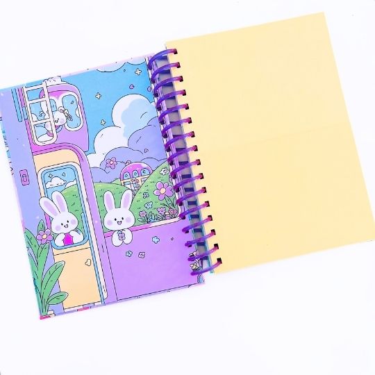 Cuaderno Conejitos paisaje kawaii - Imagen 3