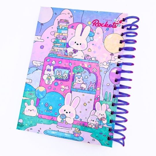 Cuaderno Conejitos paisaje kawaii - Imagen 4
