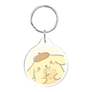 Llavero redondo Pompompurin selfie