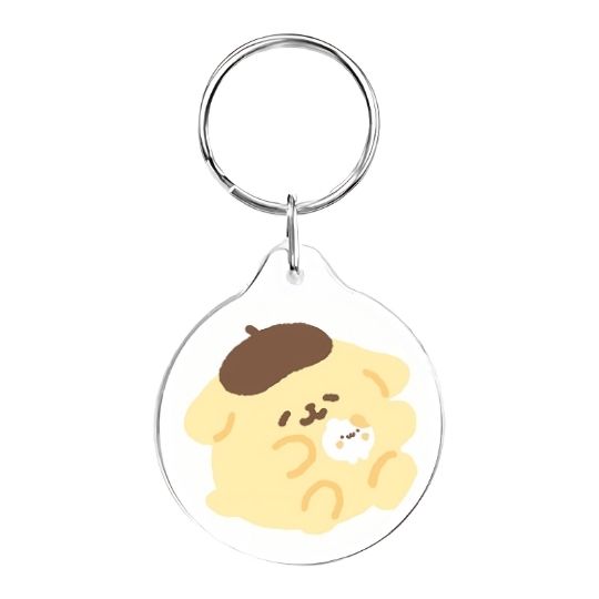 Llavero redondo Pompompurin cute