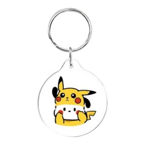 Llavero redondo Pochacco disfraz pikachu
