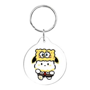 Llavero redondo Pochacco disfraz bob esponja