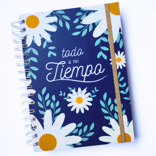 Planner anual Margarita azul