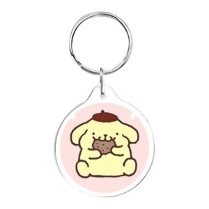 Llavero redondo Pompompurin galletita