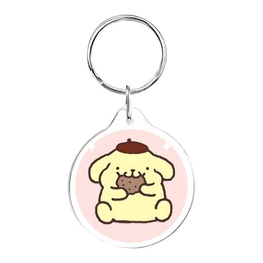 Llavero redondo Pompompurin galletita