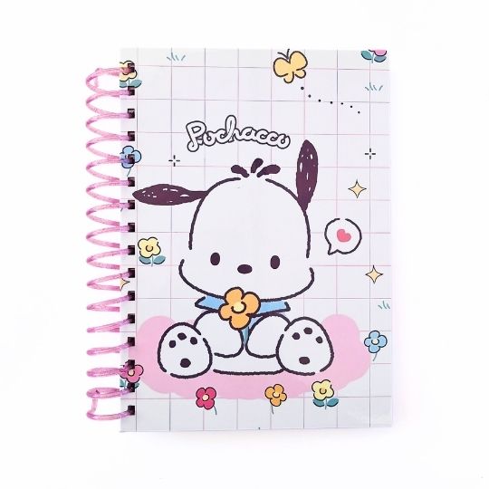 Cuaderno Pochacco flores