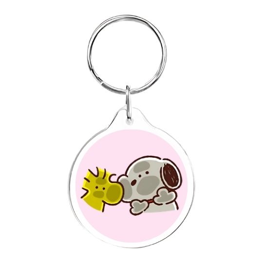 Llavero redondo Snoopy fun