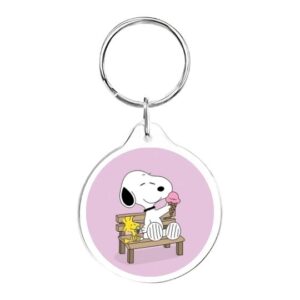 Llavero redondo Snoopy heladito