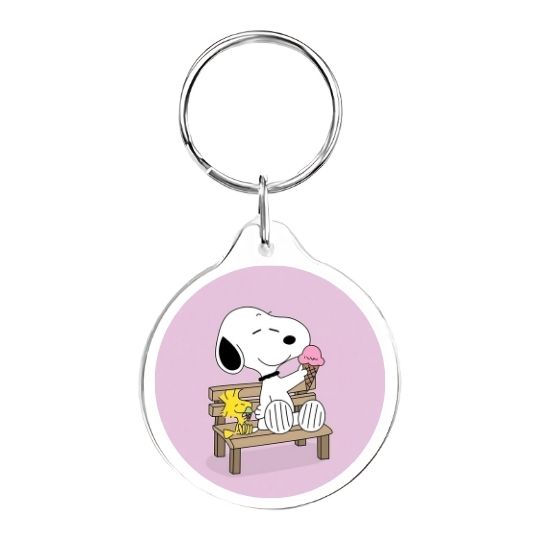 Llavero redondo Snoopy heladito
