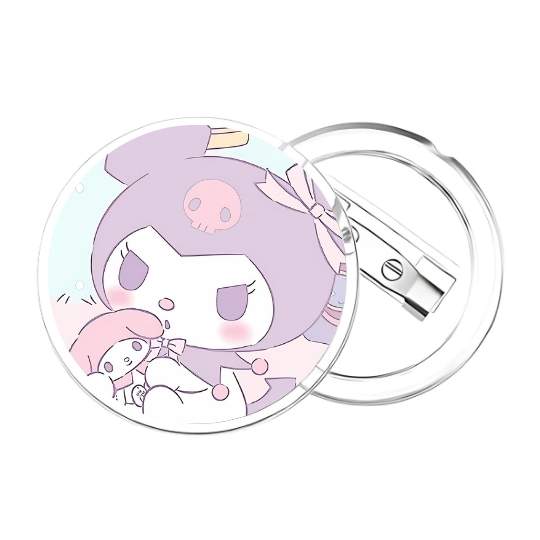 Chapita Kuromi y peluche - Imagen 2