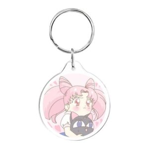 Llavero redondo Chibi Moon