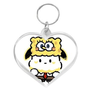 Llavero corazón Pochacco disfraz Bob esponja