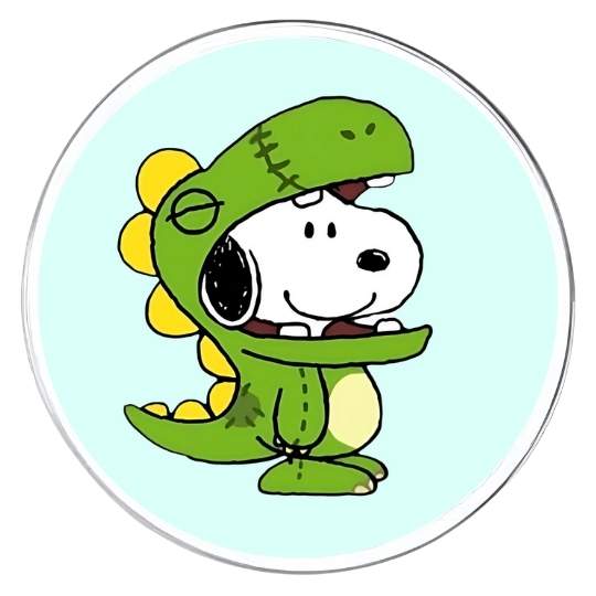 Chapita Snoopy dinosaurio
