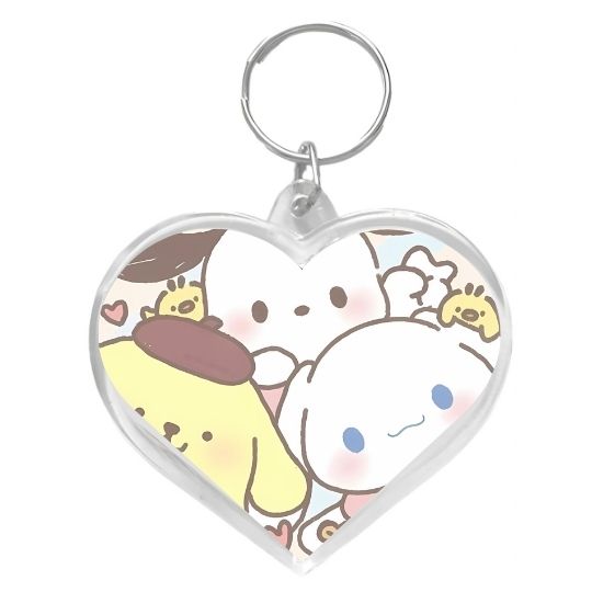 Llavero corazón Sanrio amigos