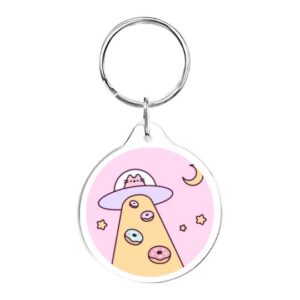Llavero redondo Nave espacial Pusheen