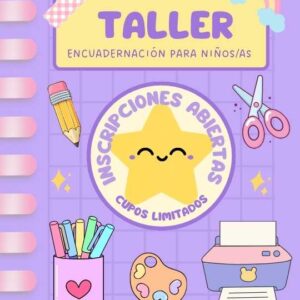 Taller de encuadernación para niños y niñas 06 de septiembre 2025