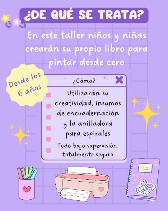 Taller de encuadernación para niños y niñas 06 de septiembre 2025 - Imagen 2