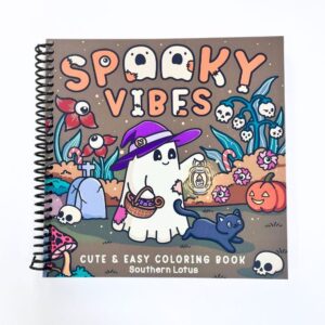 Libro para colorear Spooky Vibes