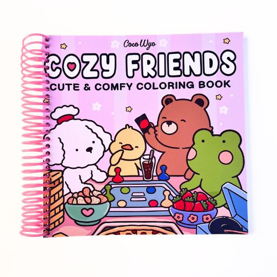 Cozy Friends libro para colorear