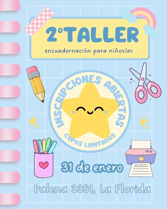 Taller de Encuadernación para niños y niñas