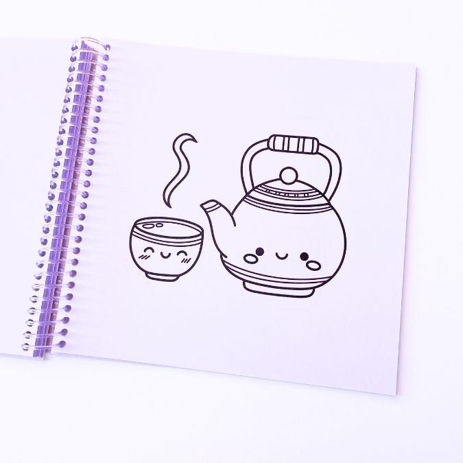 Adorable food, dinks, treats libro para colorear - Imagen 5