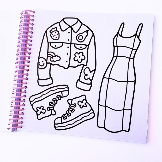 Fashion Vibes libro para colorear - Imagen 4