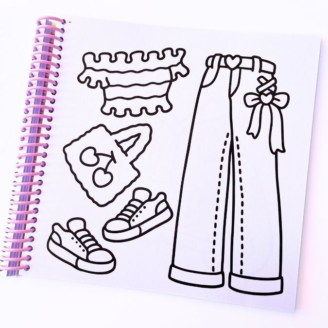 Fashion Vibes libro para colorear - Imagen 5