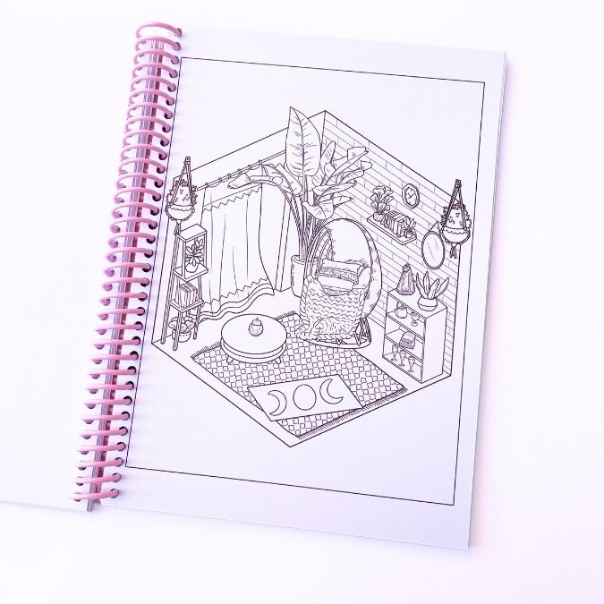Poket room libro para colorear - Imagen 3