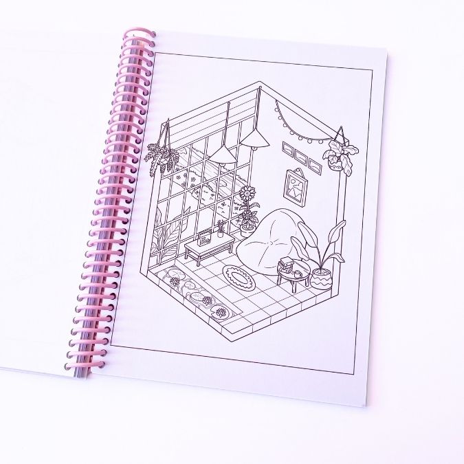 Poket room libro para colorear - Imagen 4