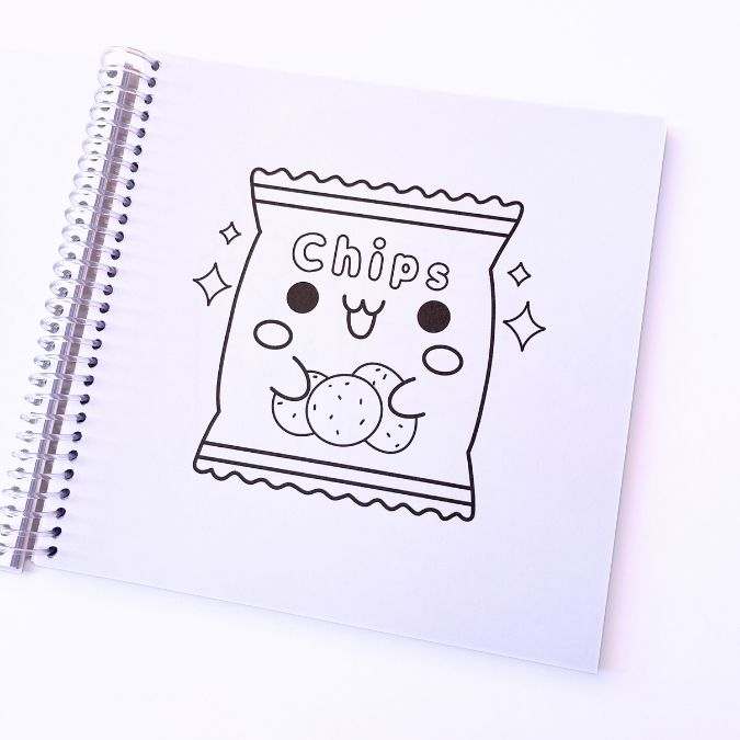 Adorable food, dinks, treats libro para colorear - Imagen 4